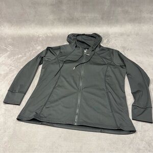 Vital life Black Full-Zip lightweight Hooded Active Jacket women’s 2XL workout